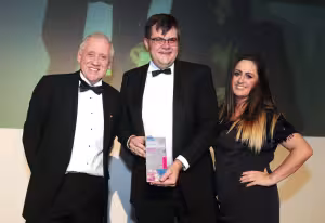 Cannon PR founder is presented with the title of Outstanding Freelance Practitioner at the 2014 CIPR Yorkshire  Lincolnshire PRide Awards