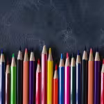 Vibrant coloured pencils Illustrating the need to think carefully when it comes to planning a business expo