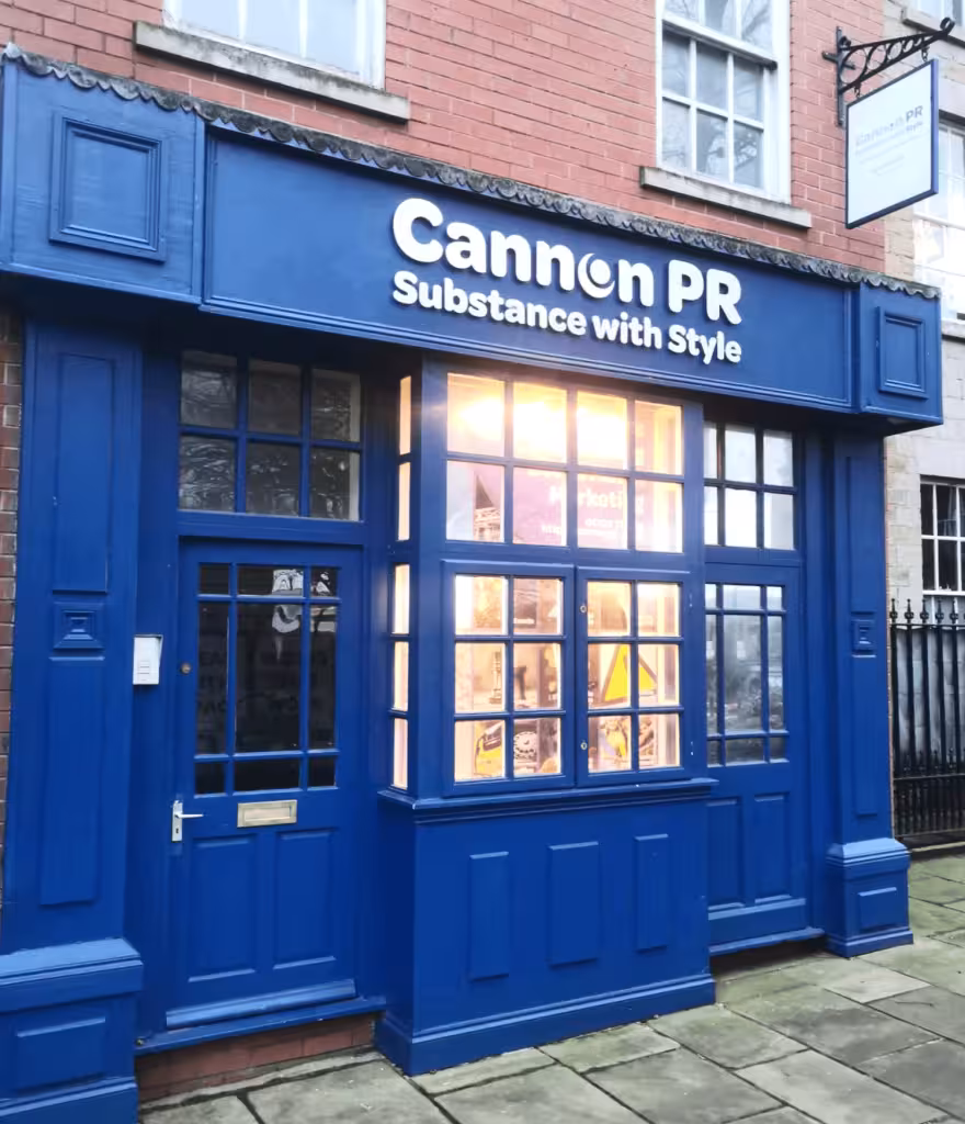 Image showing the front of Cannon PR's office, located at Minster Gardens, 32a High Street, Rotherham, South Yorkshire, S60 1PP