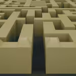 Issues Management illustrated by a complicated maze